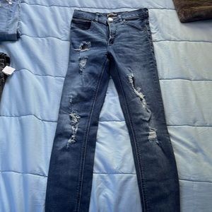 Express ripped skinny jeans, Size 00